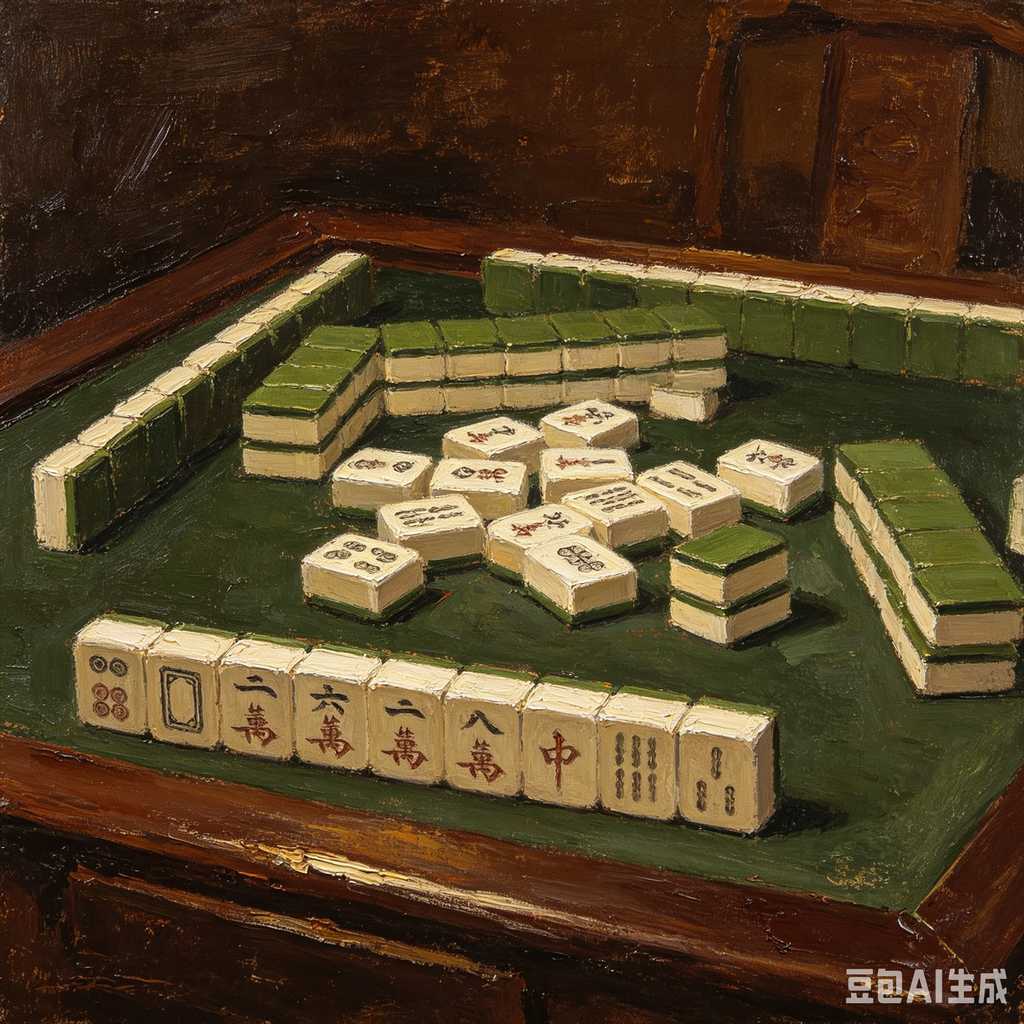 trendy color mahjong set