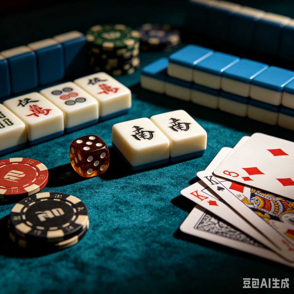 retro vintage mahjong set