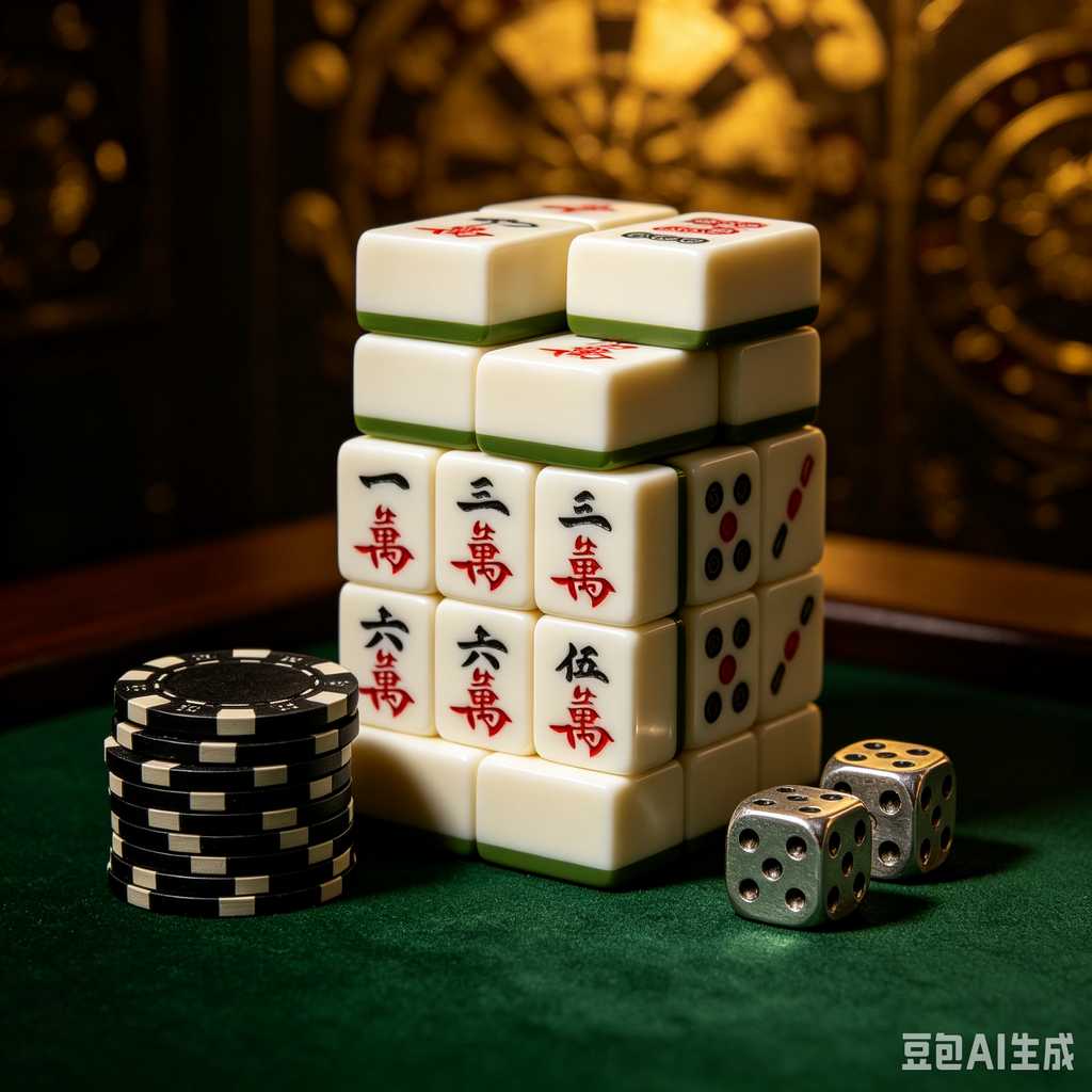 artistic mahjong tiles set